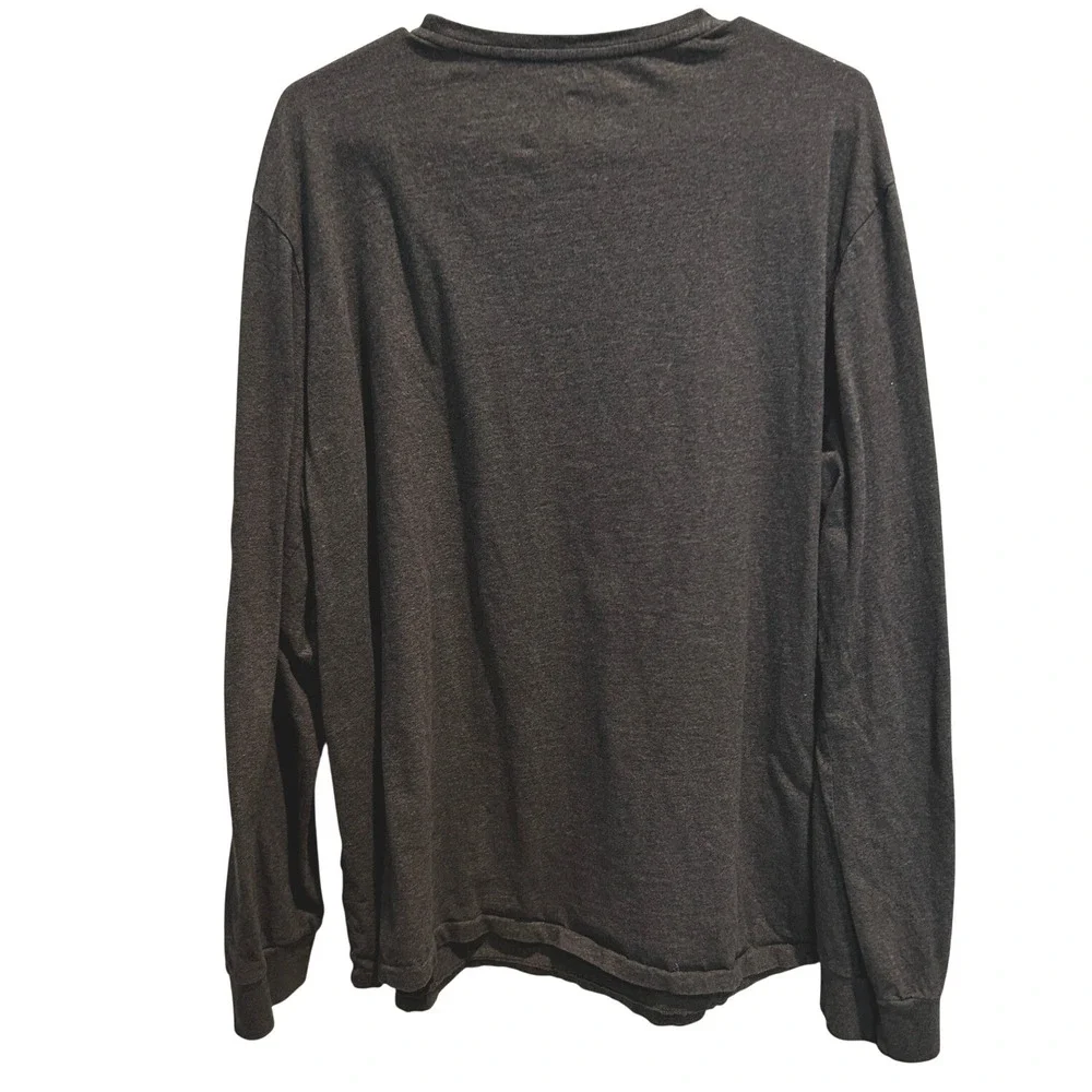 Polo Ralph Lauren T-Shirt XL Mens Gray Long Sleeve Custom Fit Pony Logo